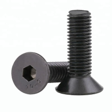 Carbon Steel Hex/Hexagon Socket Black Zinc Plated Flat Head Screw